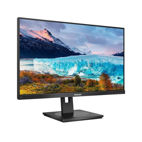 Refurbished Philips 27-Inch Full HD IPS Monitor with 75Hz Refresh Rate, Ergonomic Stand, Built-In Speakers, Black