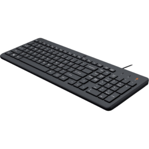 HP 150 Wired USB Keyboard with Low-Profile Chiclet Keys and Plug-and-Play Design for Everyday Productivity